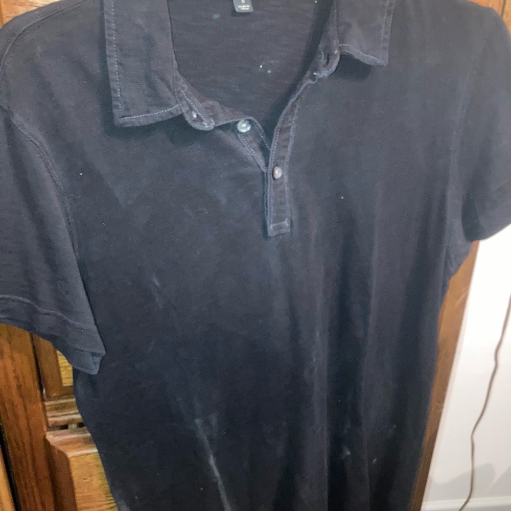 Robert Barakett Black Polo Shirt Classic Knit Design